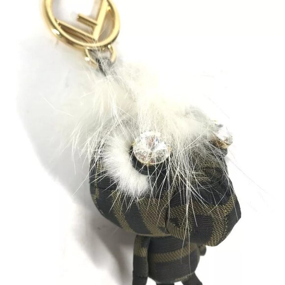 FENDI ZUCCA Logo Monster Space Monkey Key Holder Monkey Bag Charm - Picture 9 of 11